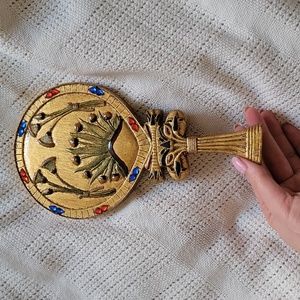 YTC Egyptian Floral Mirror Collectible Flower Egypt Decoration Figure